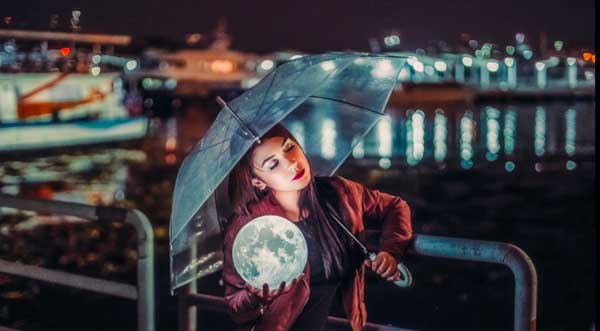 Moon Lamp Photography Prop - Attracts The Viewer's Attention