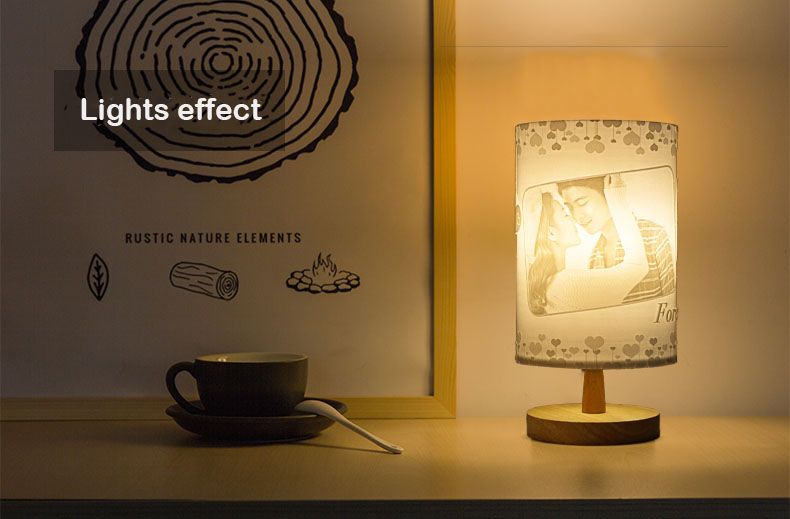 Carving Personalized Bedside Table Lamp