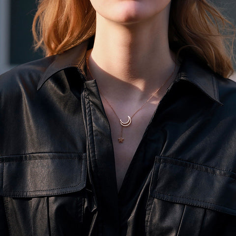 Star and Moon Necklace