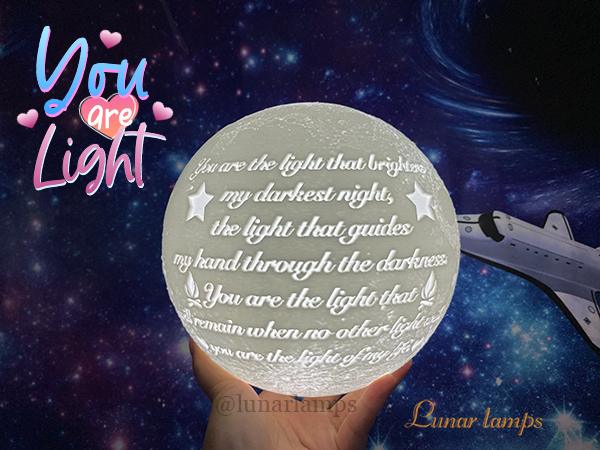 custom moon lamp