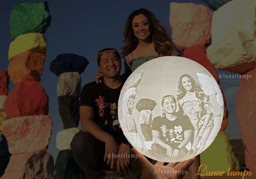 photo moon lamp for harpply birthday lover