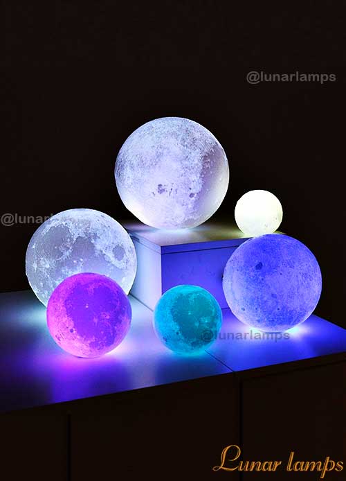 colorful moon lamp gift for her