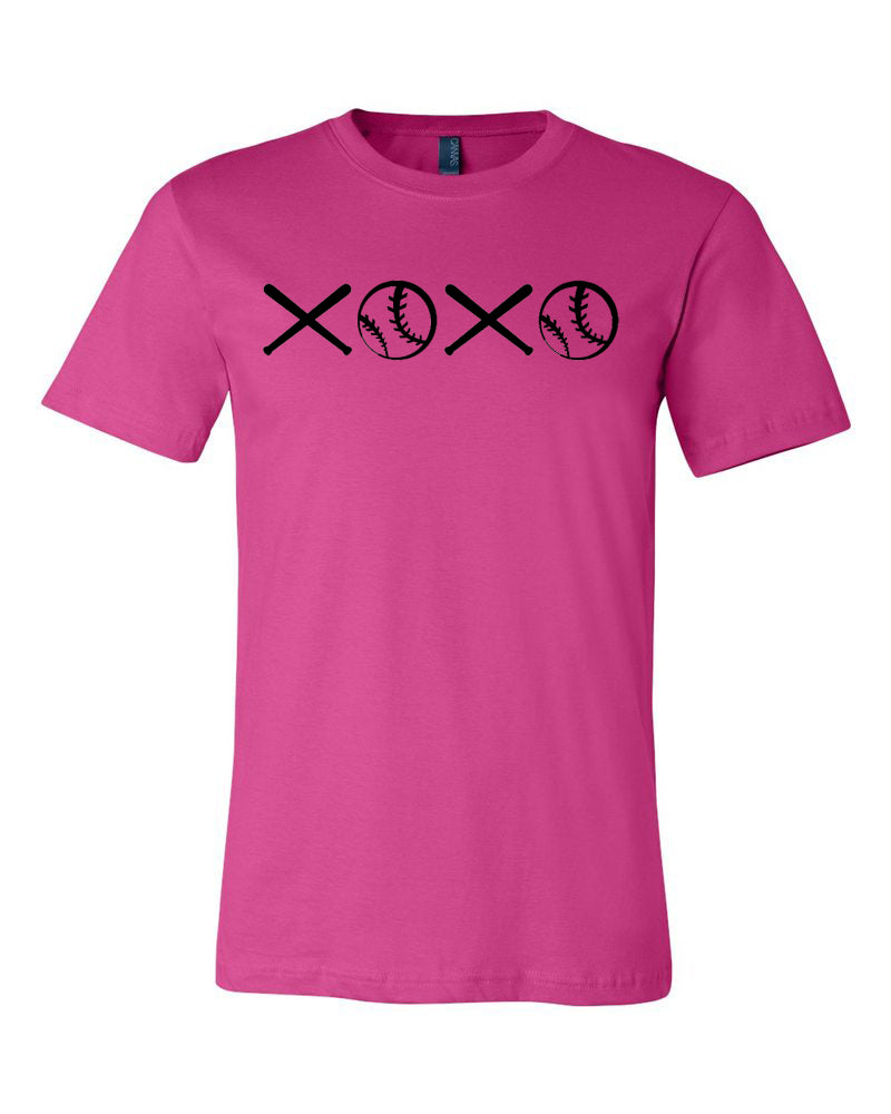 Softball XOXO Adult T-Shirt