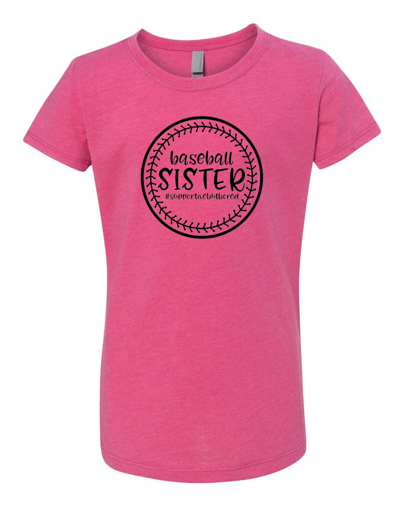 Baseball Sister Girls T-Shirt