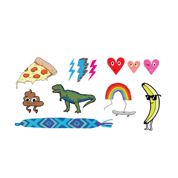 Tattly Kids Party Mix Temporary Tattoos (Pack of 8)