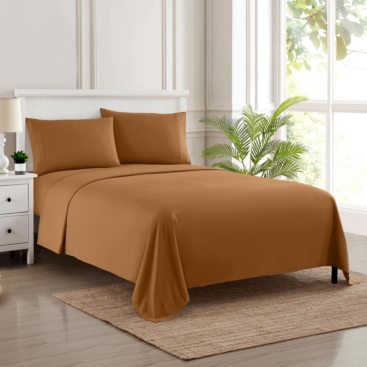 Classic 4-Piece Bed Sheet Set (Mocha)