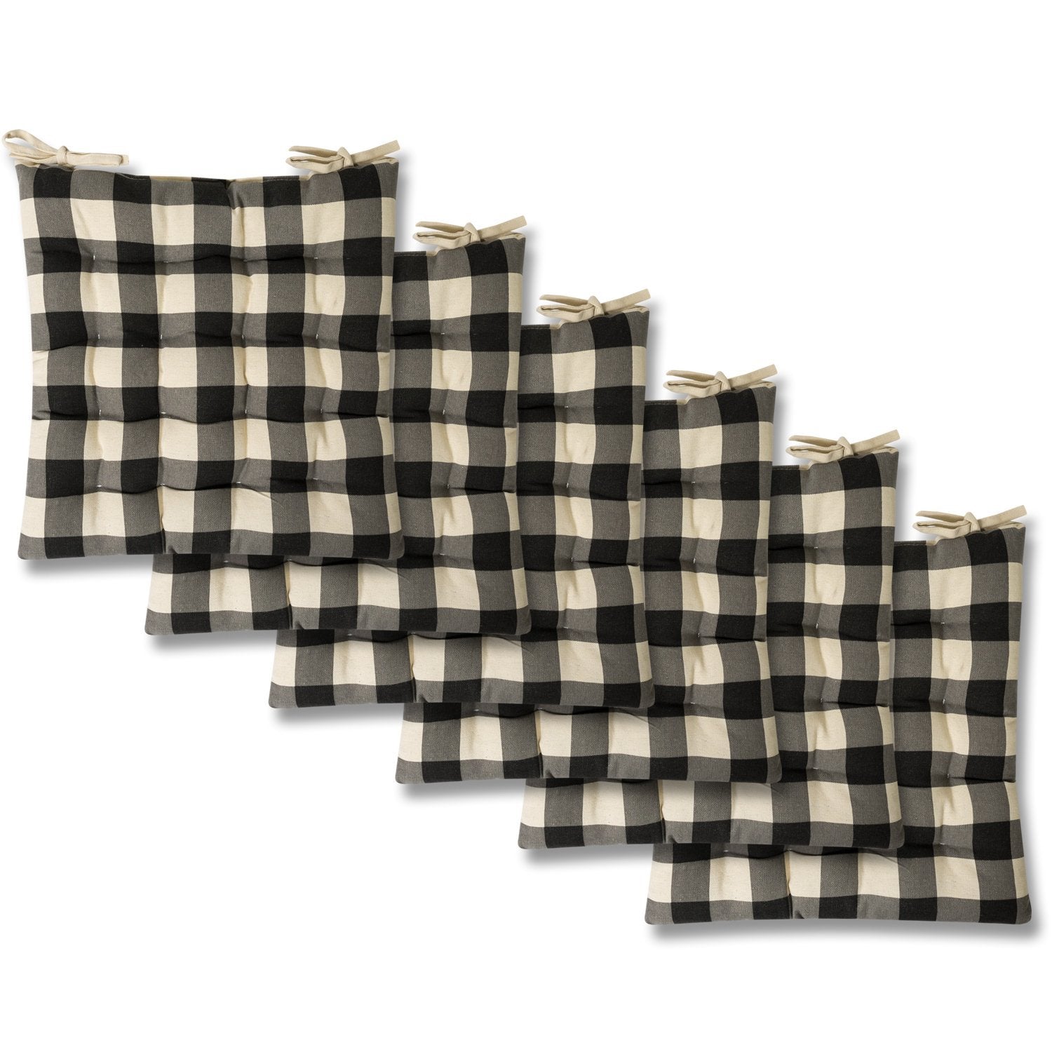 Tufted Chair Cushion Set - Buffalo Check