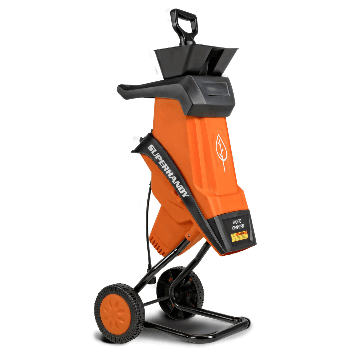 SuperHandy Light Duty Electric Wood Chipper - For Small Branches, Leaves, and Debris