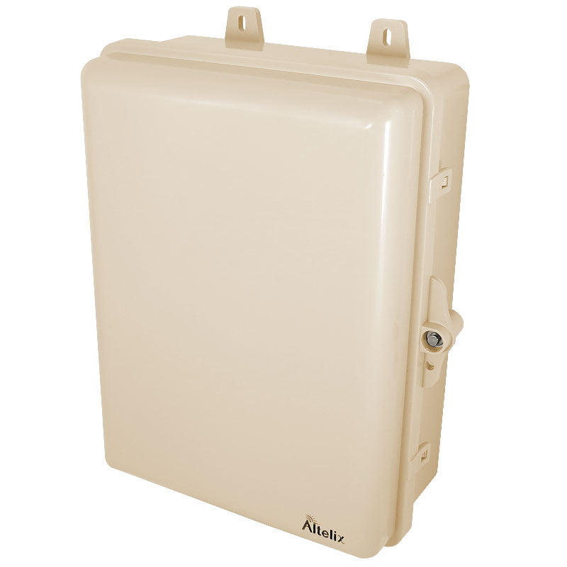 Altelix 12x9x5 NEMA 4X PC+ABS Weatherproof Utility Box NEMA Enclosure with 120 VAC Power Terminal & Power Cord