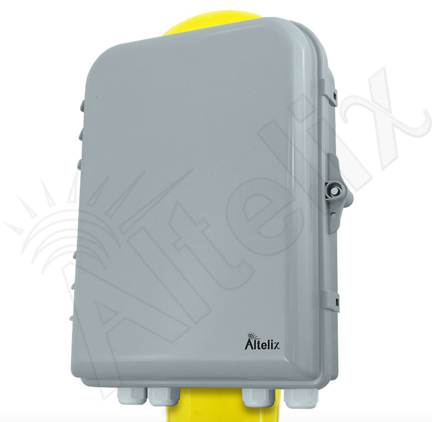 Altelix 13x10x4 Pole Mount IP66 NEMA 4X PC+ABS Weatherproof Utility Box with Hinged Door