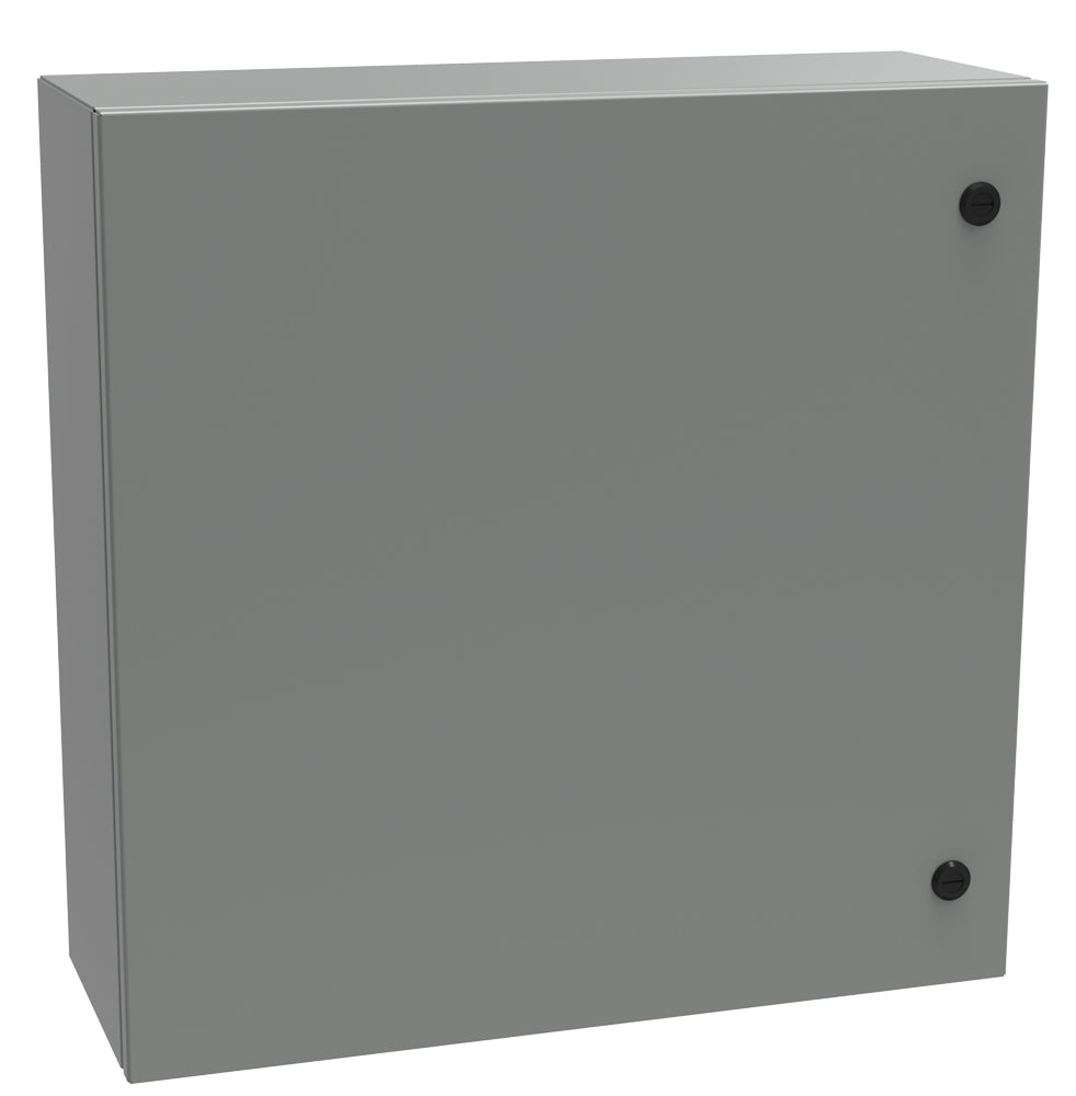 NEMA 4 Mild Steel Wallmount Enclosure Eclipse Series RAL 7035 Light Gray