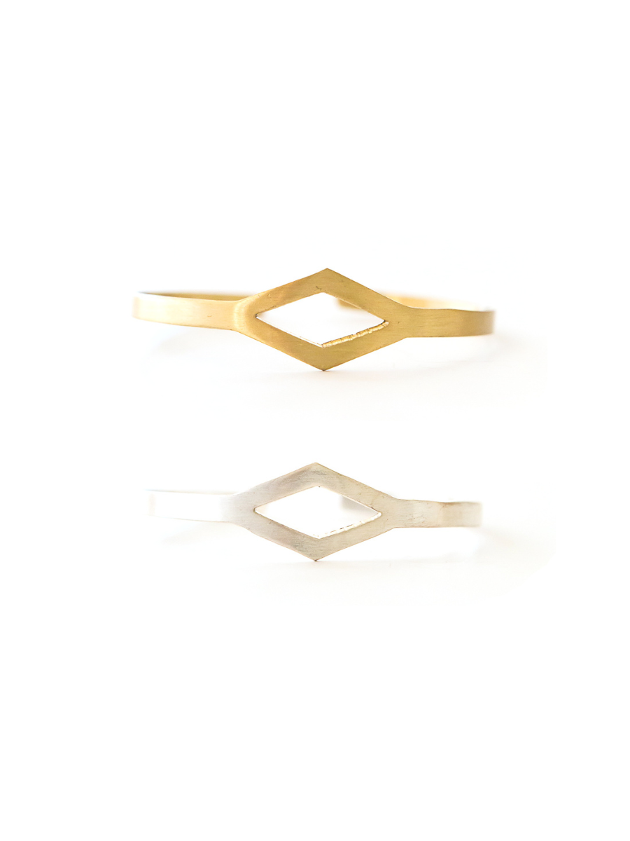 Rhombus Cut Out Cuff