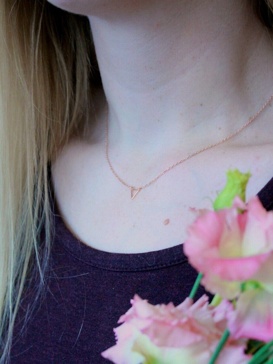 Delicate Triangle Necklace