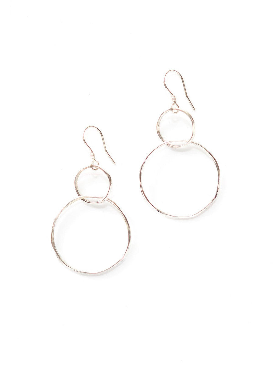 Double Loop Sterling Earrings