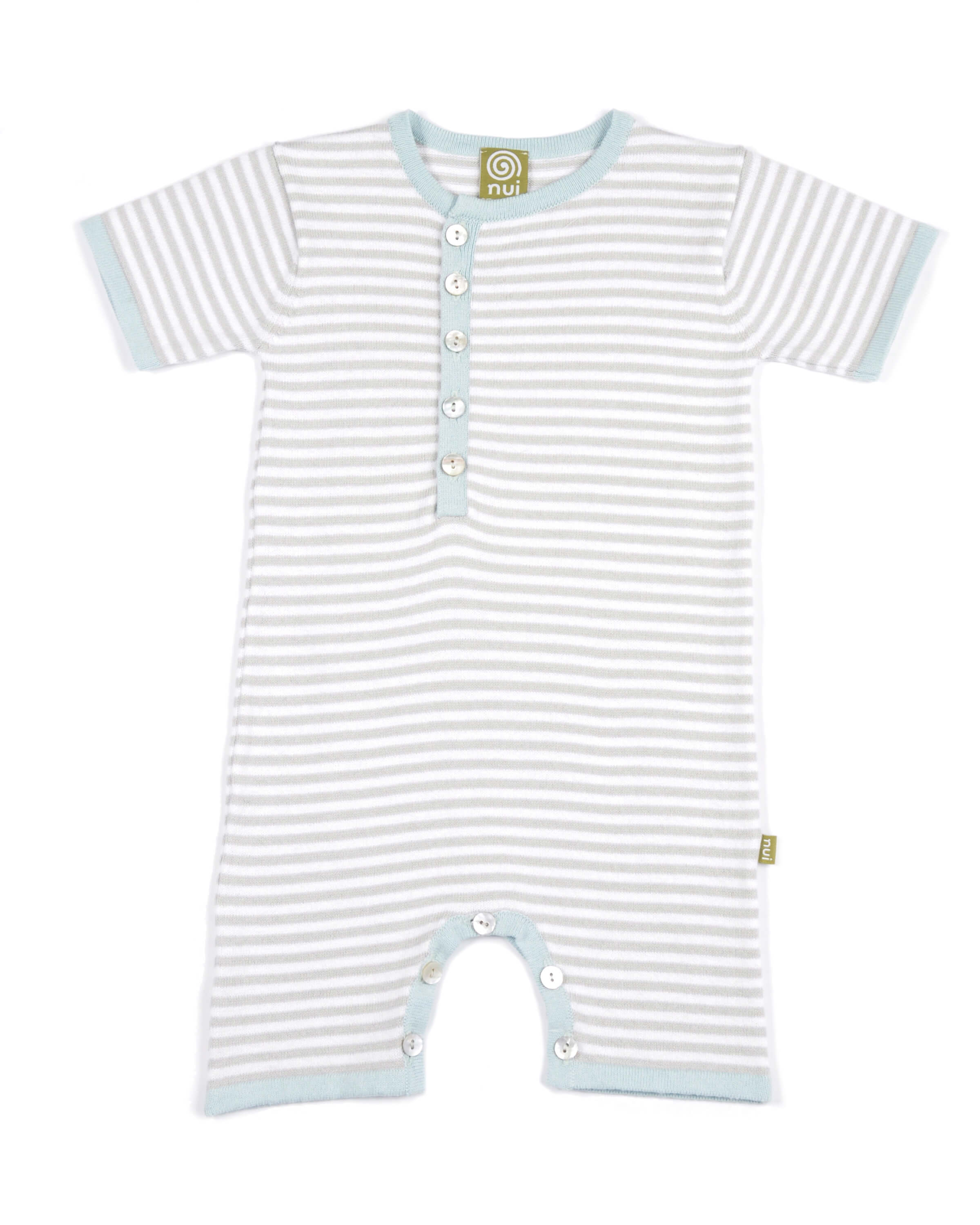 Billy Romper Baby Silver Stripe