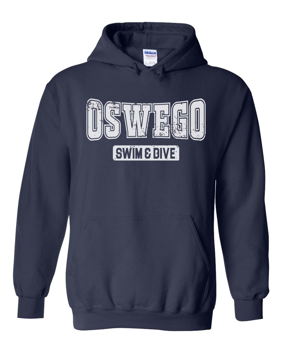 Oswego Swim & Dive Distressed Hoodie