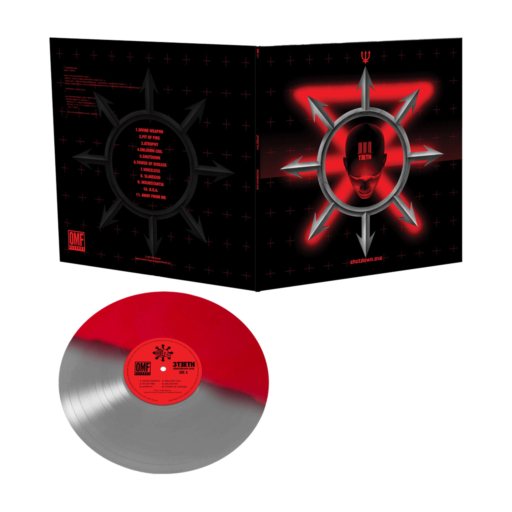 3teeth - Shutdown.exe (Red & Silver Vinyl)