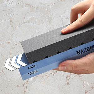 Razorri Razorri Knife Sharpening Stone Kit, Double-Sided 400/1000