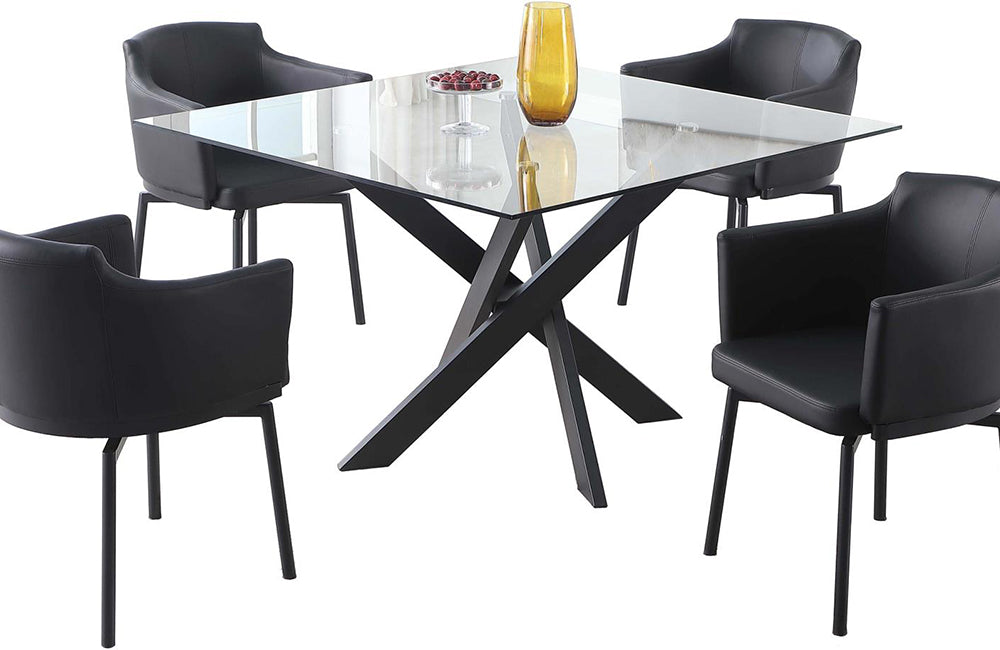 Bradley 5 pc Dining Set Black