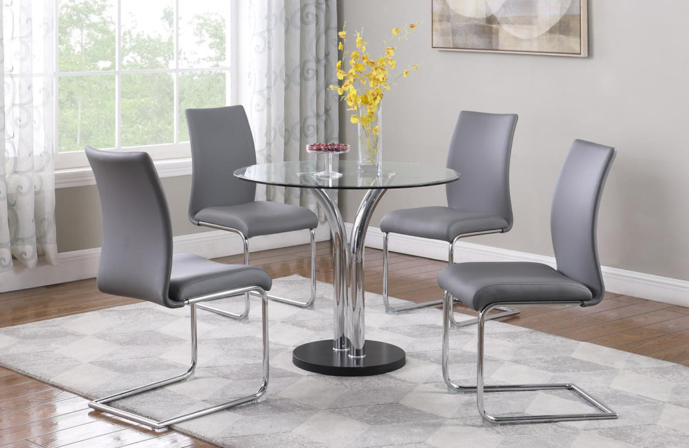 T-311 Jane 5 pc Dining Set Gray