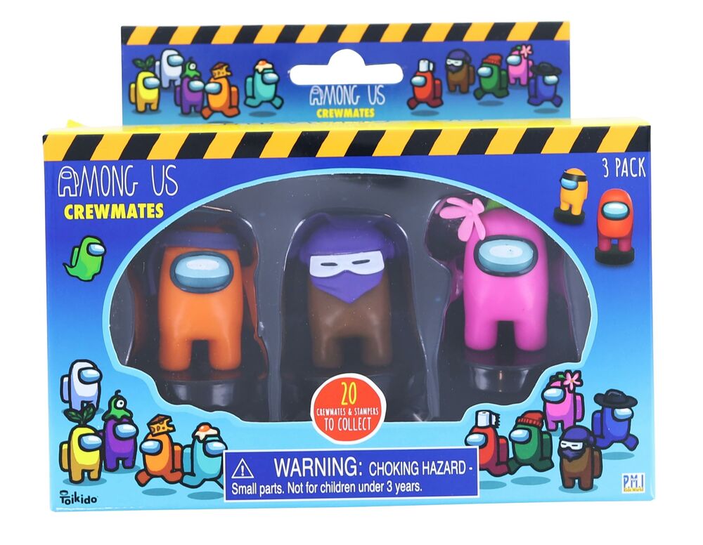 Among Us Crewmate Stampers 3 Pack | 3 Random Figures