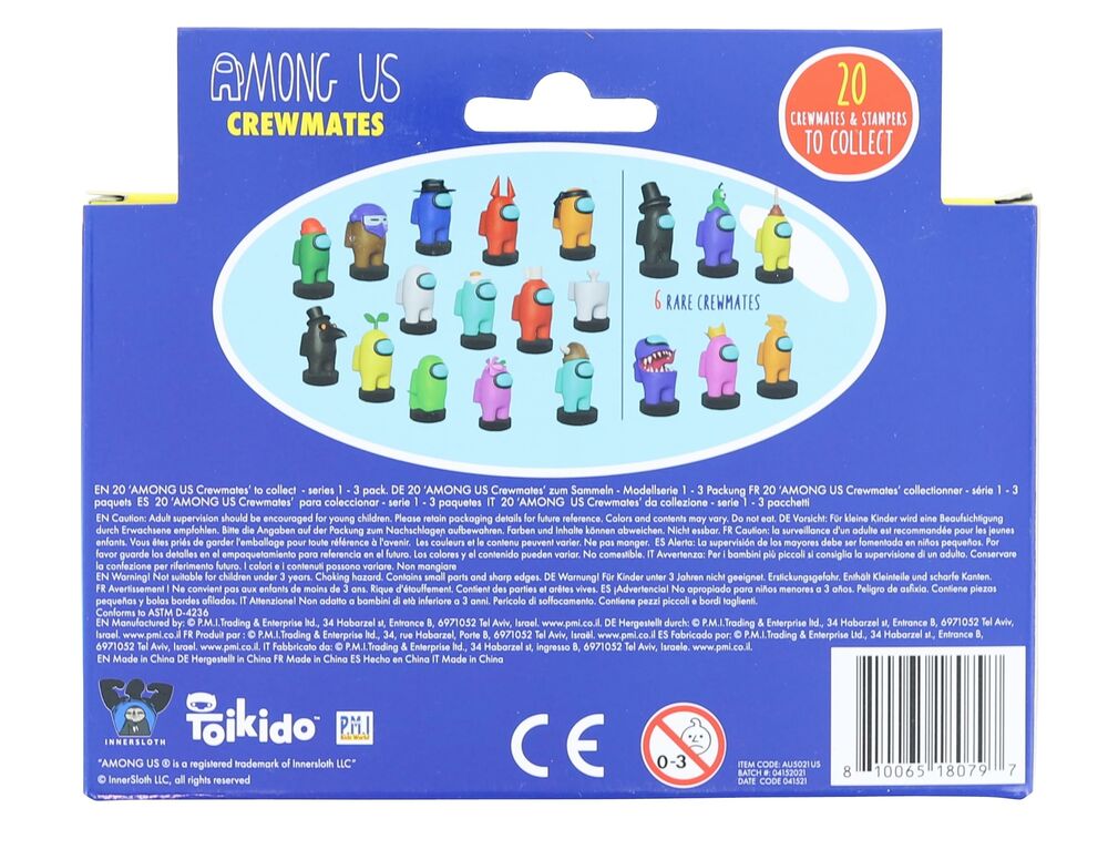 Among Us Crewmate Stampers 3 Pack | 3 Random Figures