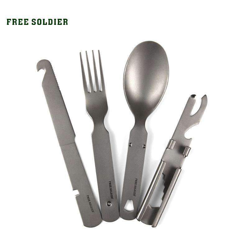 Titanium Tableware Set & Carrying  Case