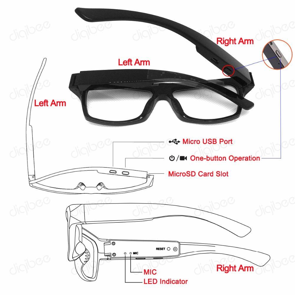 1080P HD Camera Glasses | TR90-Flex Frame