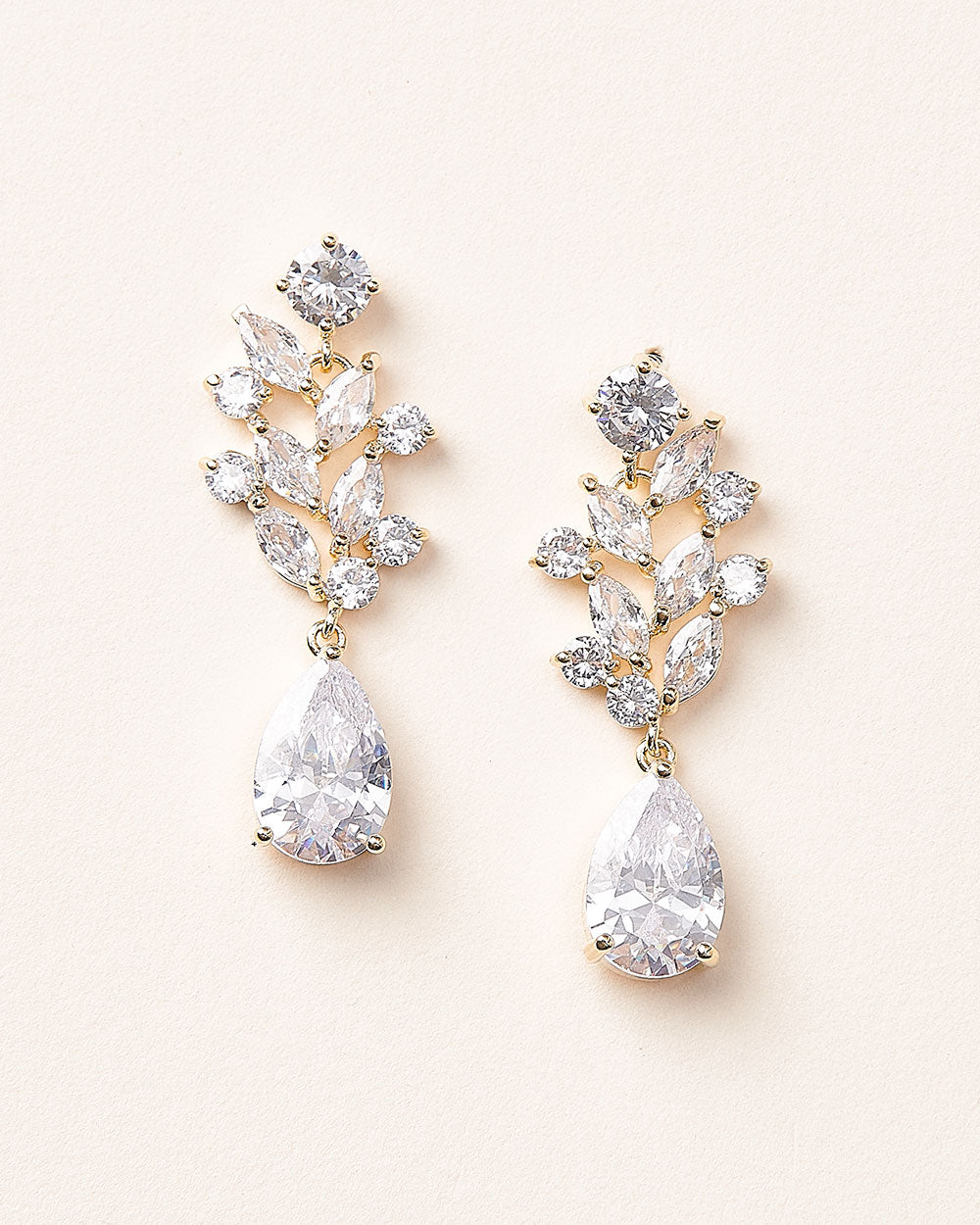 Anna Floral CZ Earrings