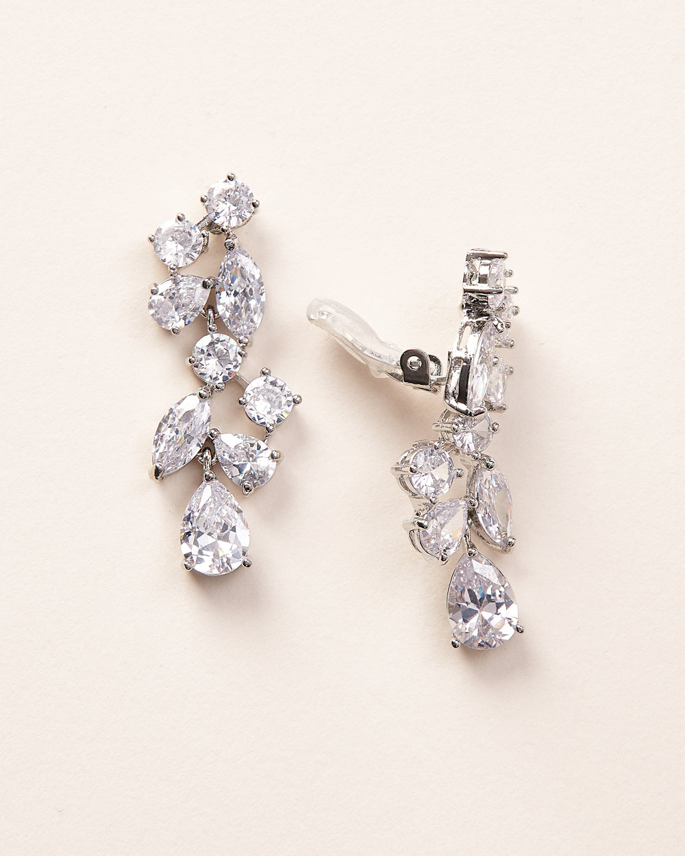 Scattered Vine CZ Earrings