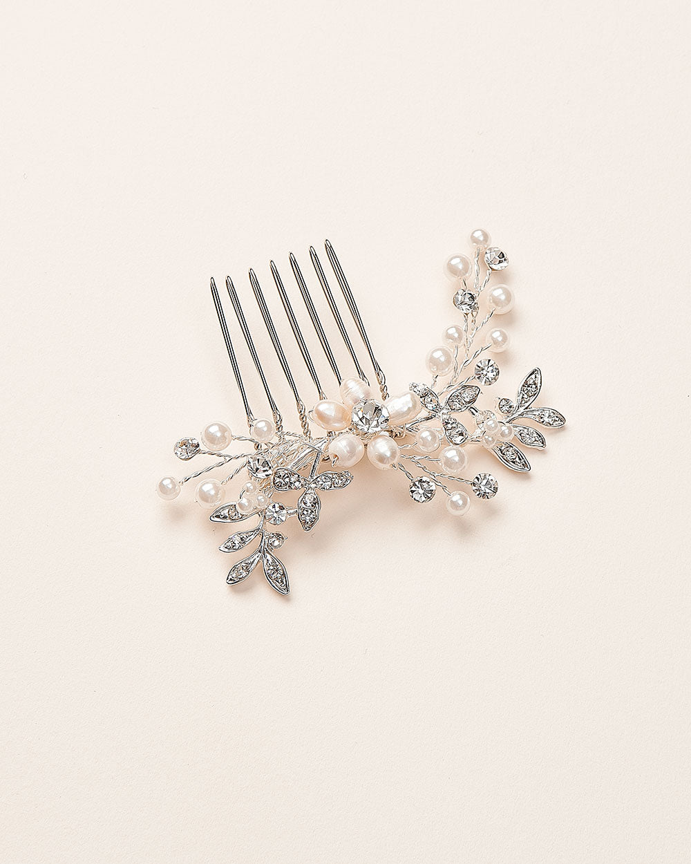 Floral Freshwater Pearl Comb