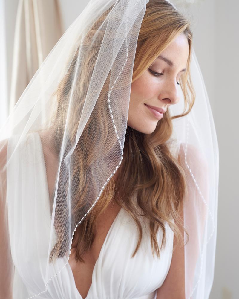 Clara Delicate Beaded Veil