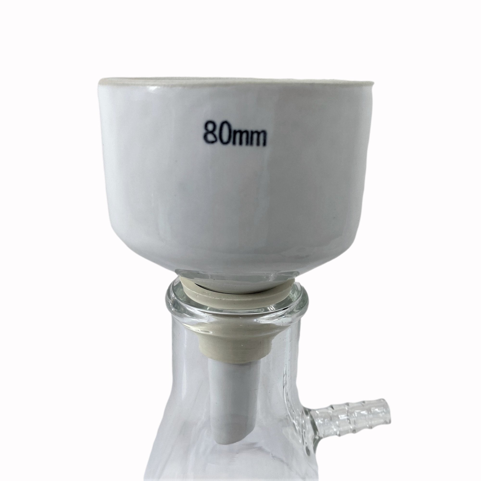 Buchner Funnel Porcelain Vacuum Filter Funnel 080mm - 8cm