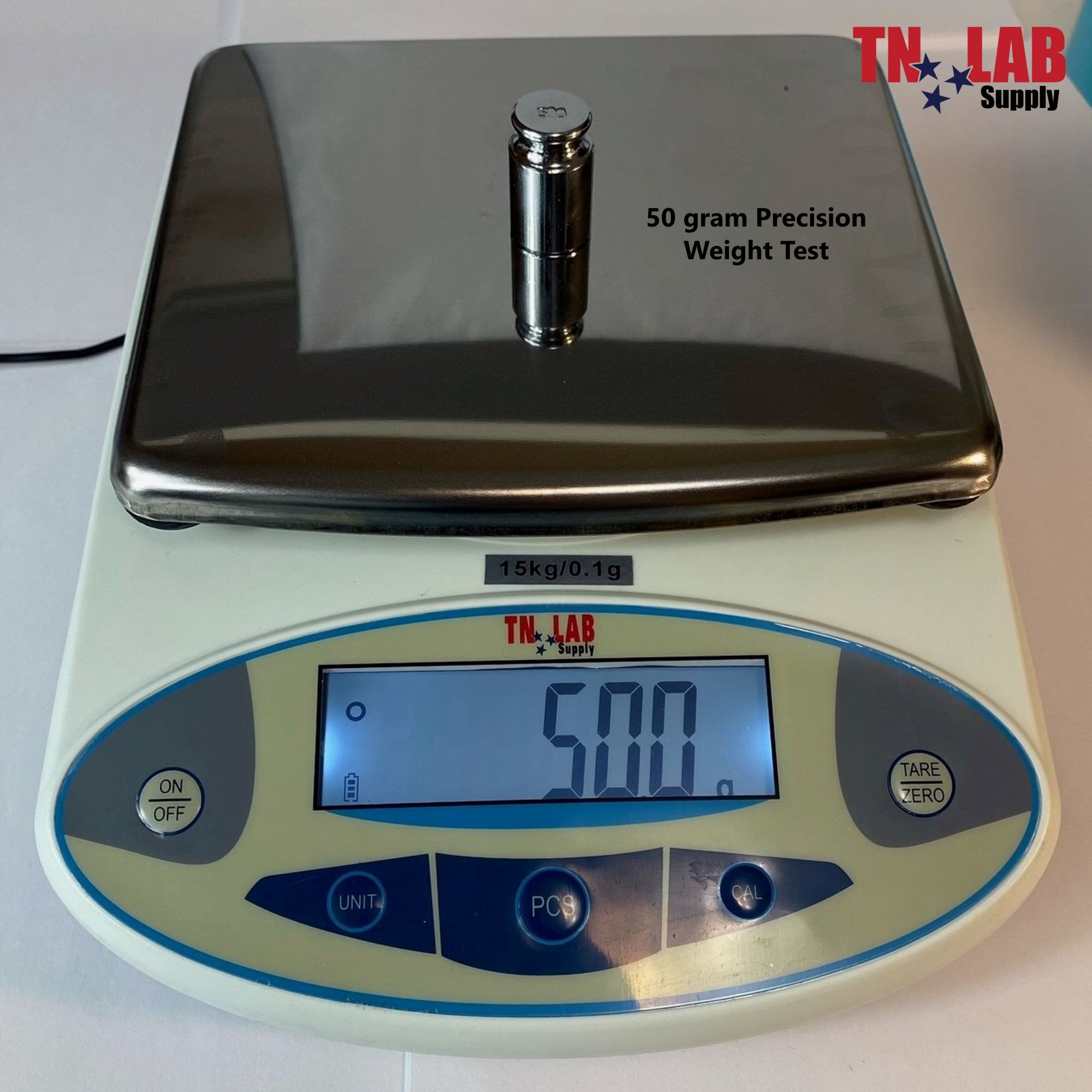 Scale Electronic 15 kg Max - 0.1 g Precision Digital Scale Laboratory Kitchen Scientific