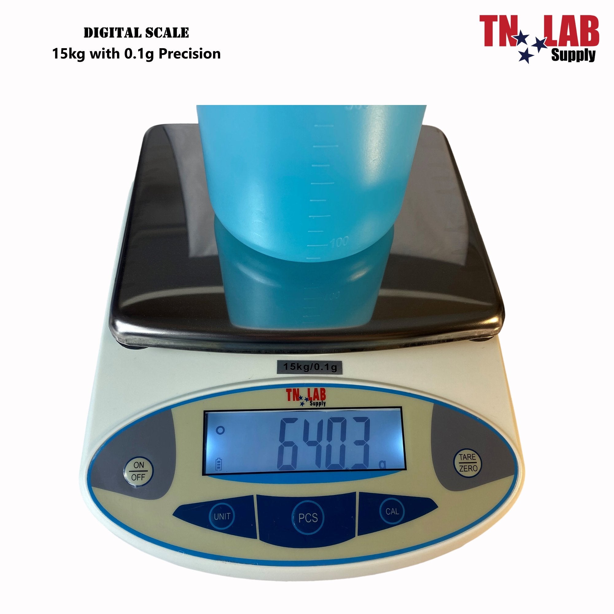 Scale Electronic 15 kg Max - 0.1 g Precision Digital Scale Laboratory Kitchen Scientific