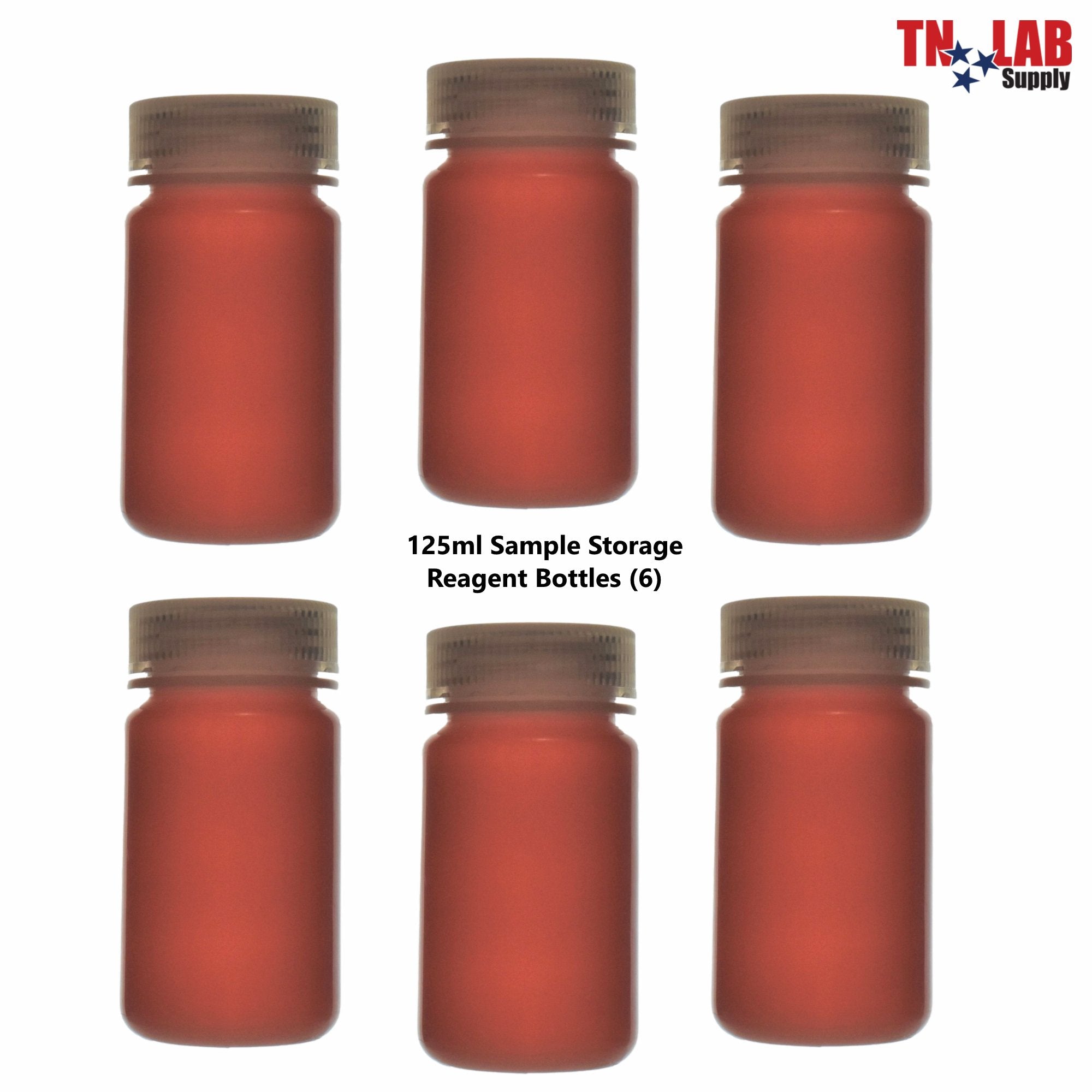 Reagent Wide-Mouth Sample Storage Bottle Polypropylene Plastic 125ml