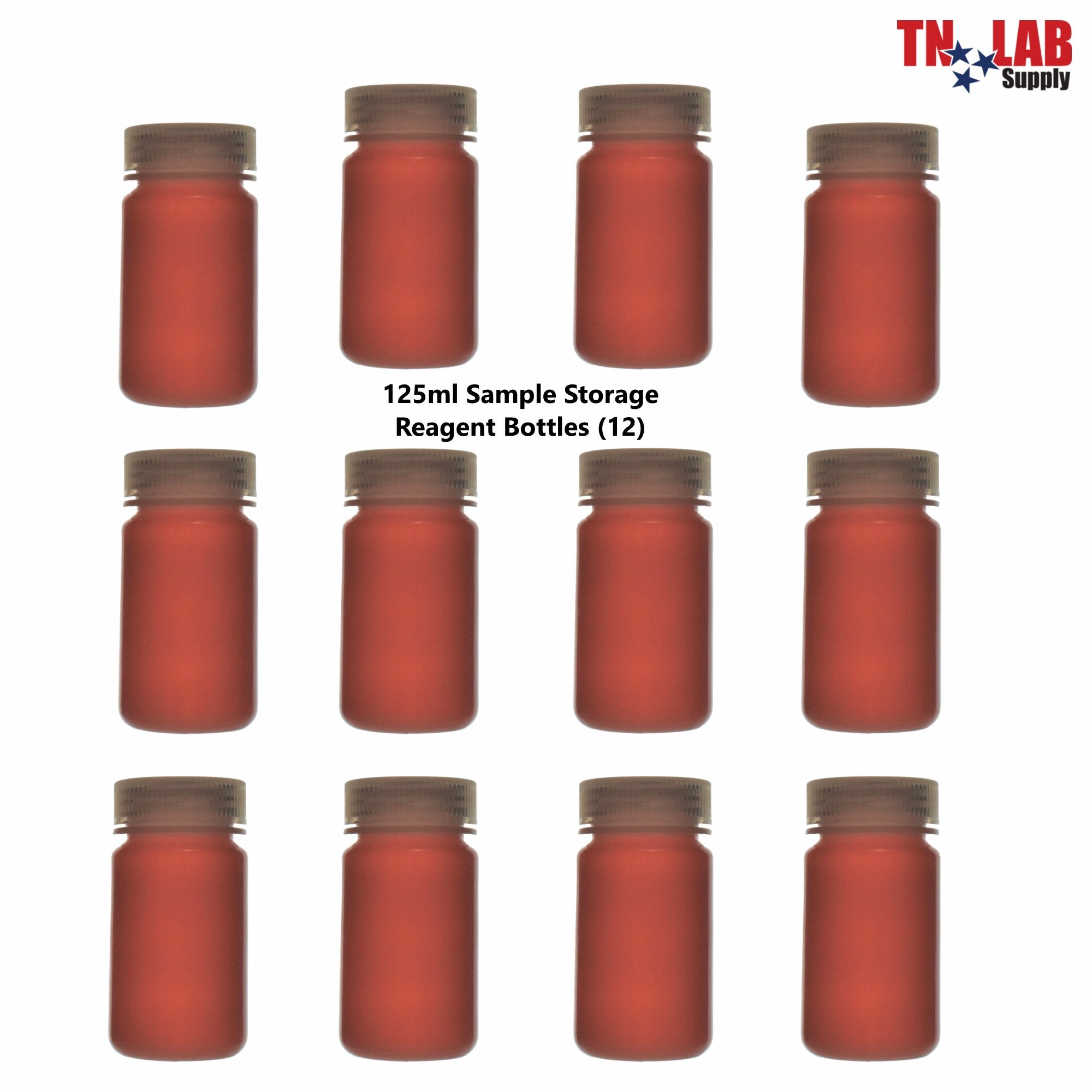 Reagent Wide-Mouth Sample Storage Bottle Polypropylene Plastic 125ml