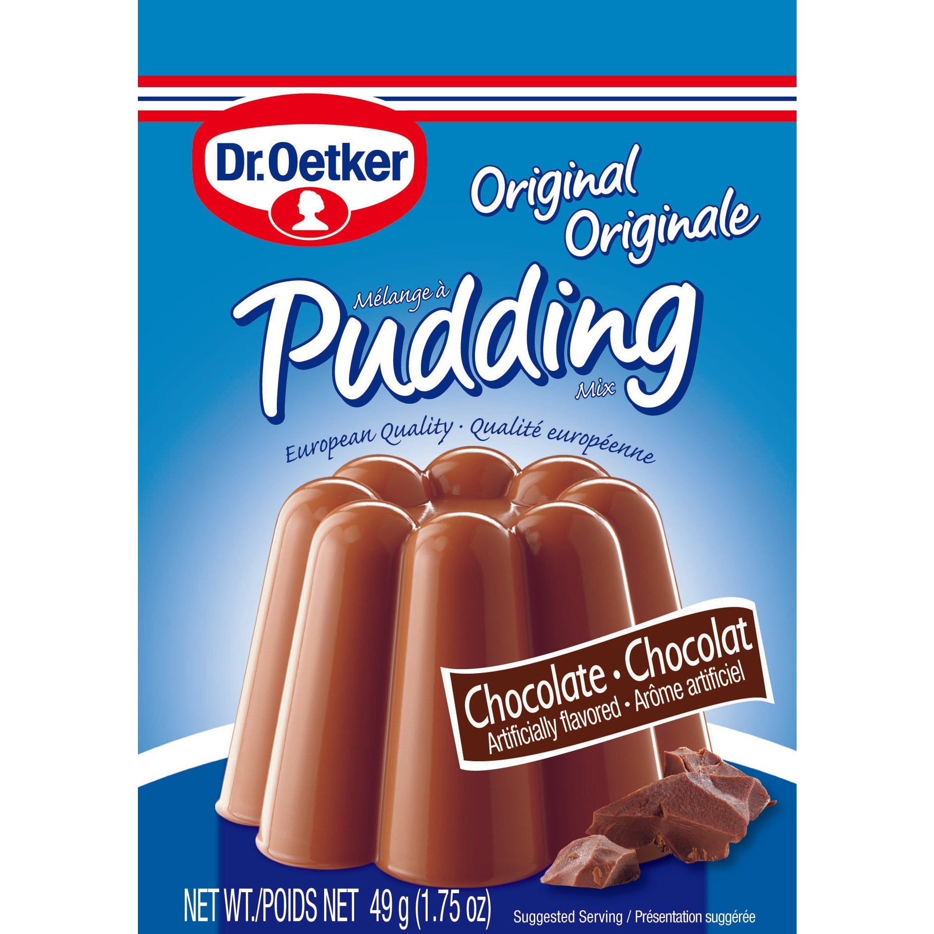 Dr. Oetker Original Chocolate Pudding, 3 Pouch Pack