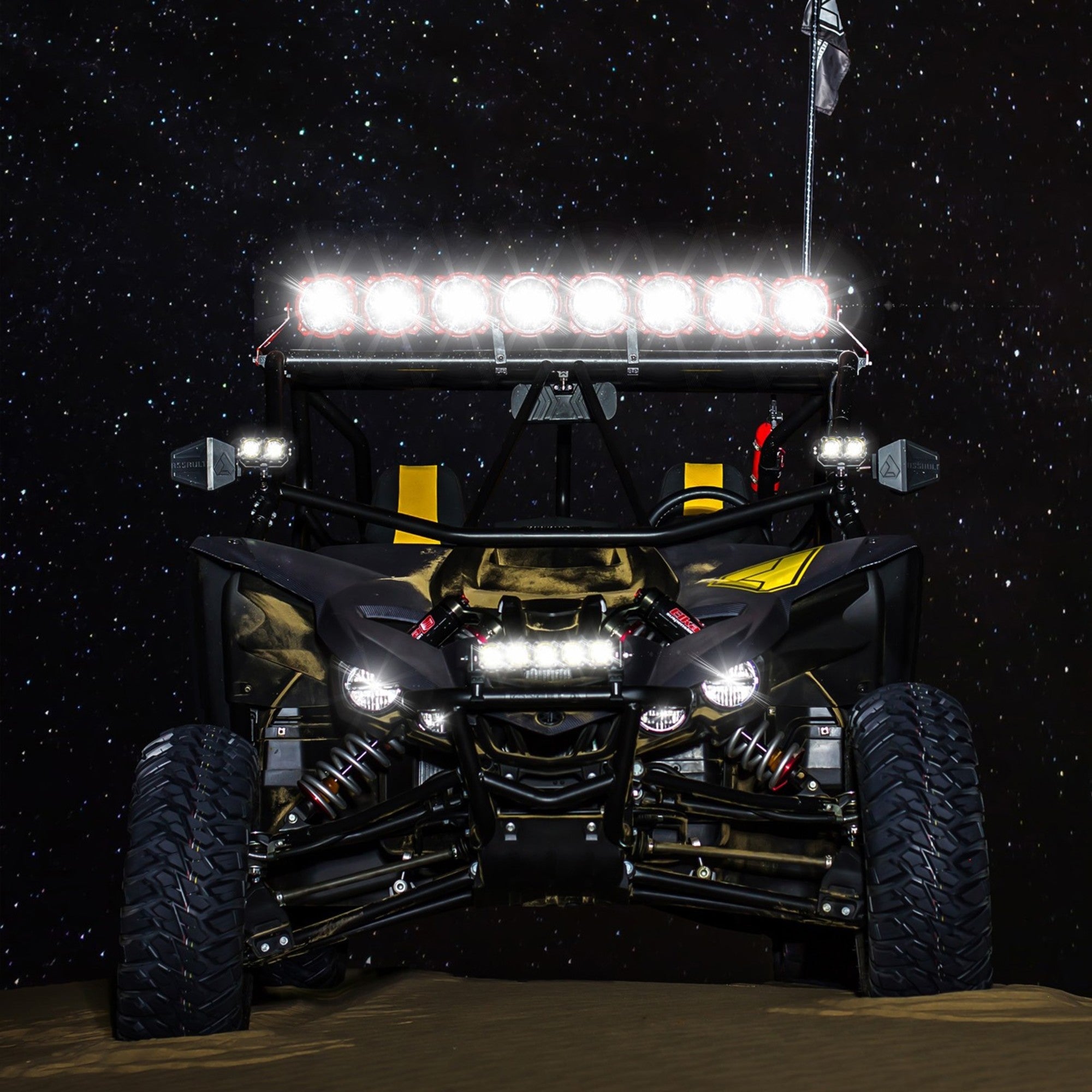 KC Hilites 39 in Pro6 Gravity LED - 6-Light - Light Bar System - 120W Combo Beam - for Yamaha YXZ1000R