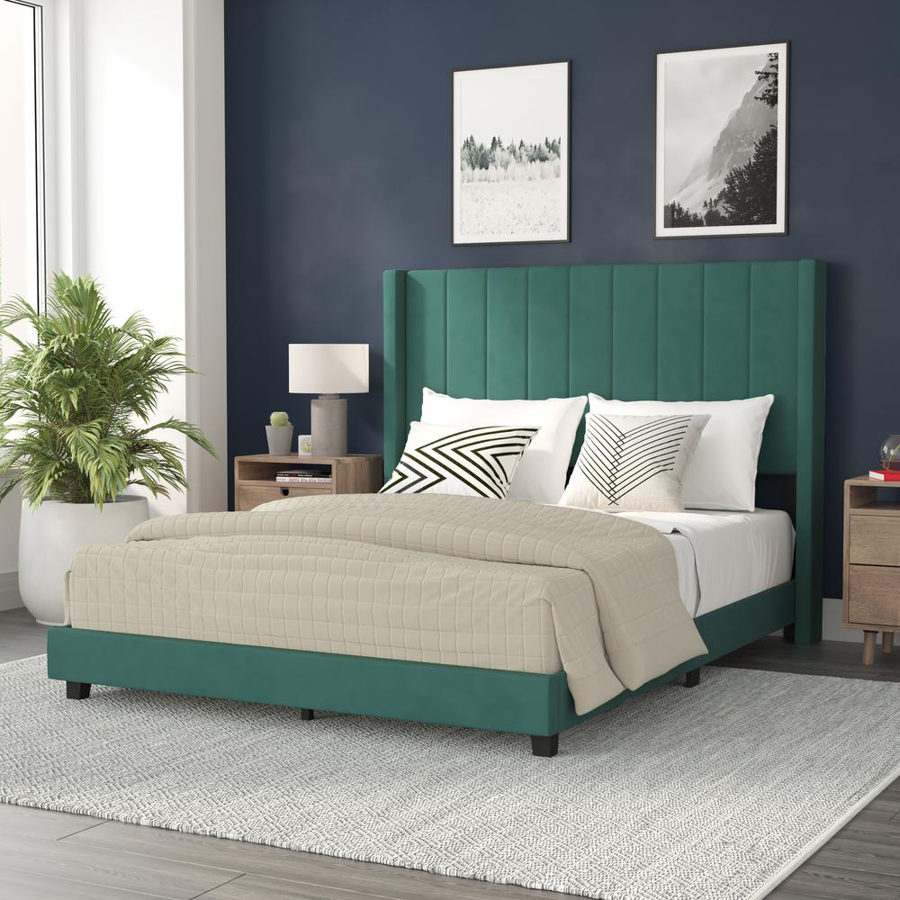 Bianca Queen Upholstered Platform Bed - Flash Furniture