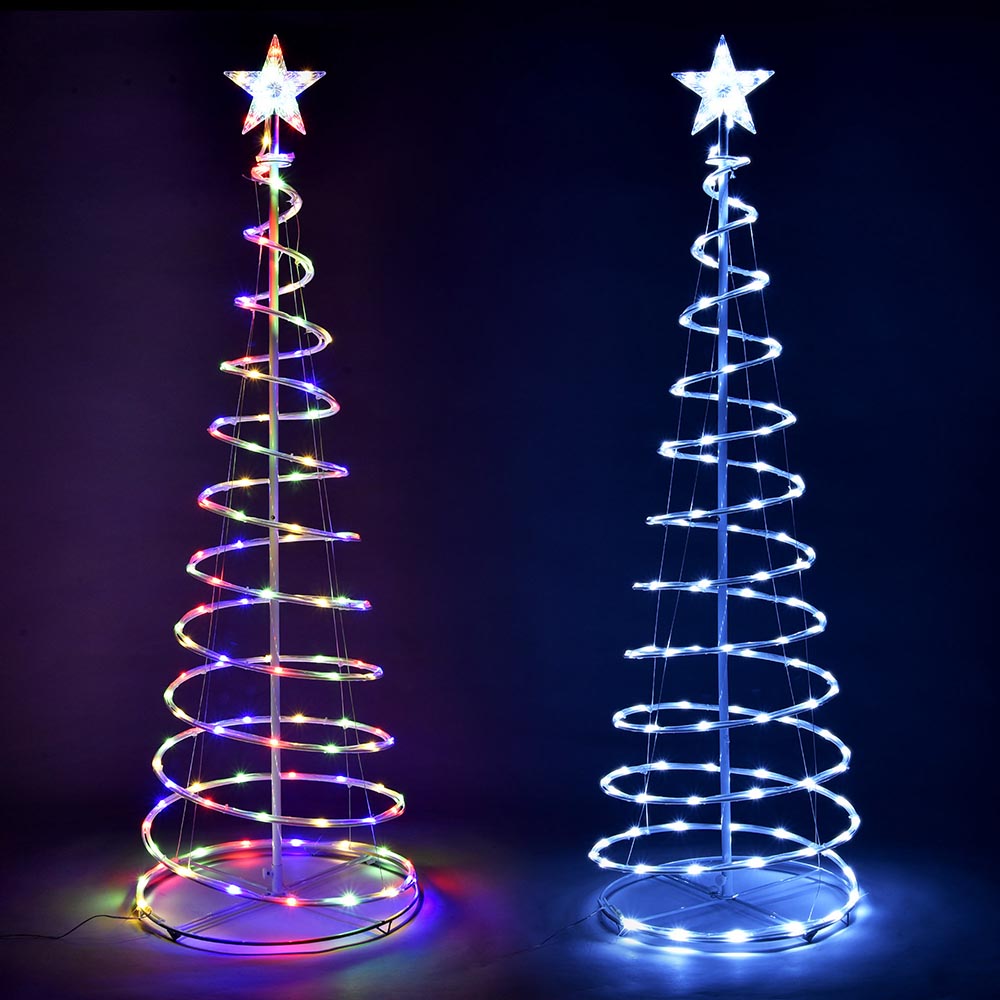  TheLAShop 5ft LED Spiral Christmas Tree USB Powered 