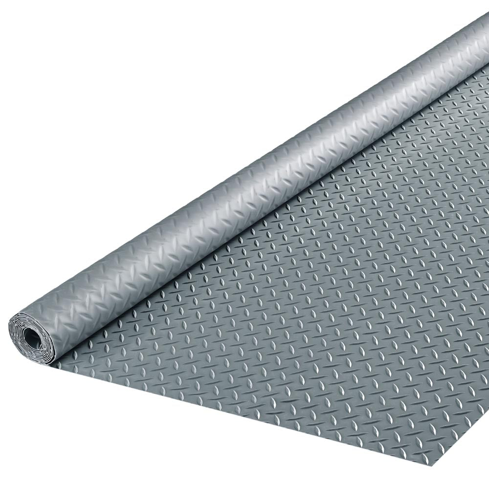  TheLAShop 6.5x19.5ft Garage Flooring Mat Diamond Rolls Vinyl Flooring 