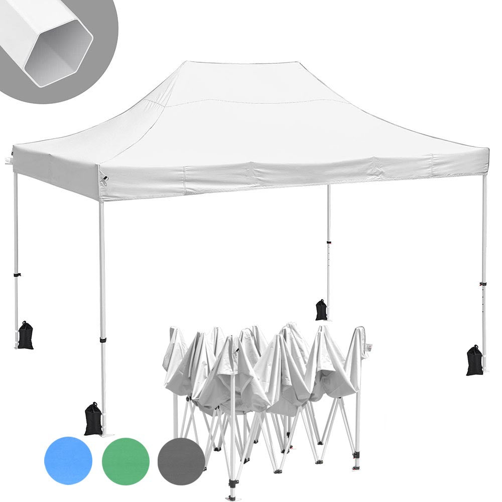  InstaHibit Waterproof Pop Up Canopy COMML. Instant Canopy 10x15 CPAI-84 