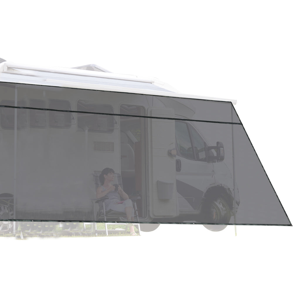  TheLAShop RV Awning Shade Screen with Zipper 19'Wx8'H Trailer Mosquito Net 