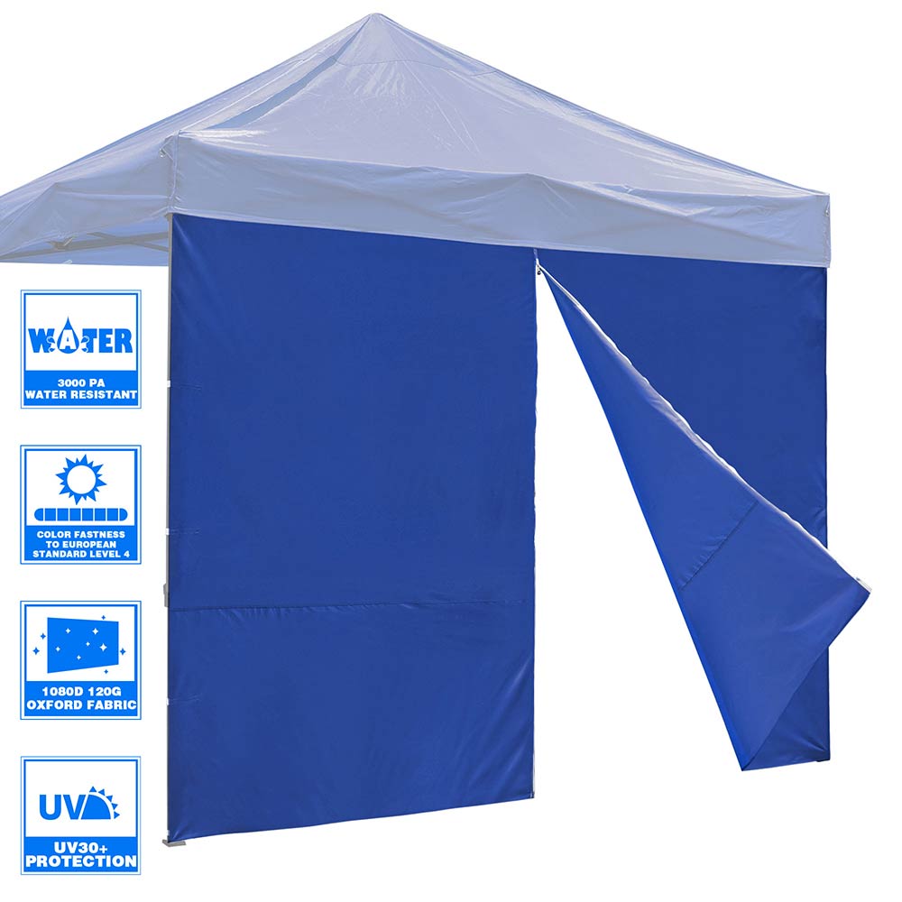 TheLAShop Canopy Sidewall Tent Walls with Zipper 1080D 10x7ft(1pc./pack)