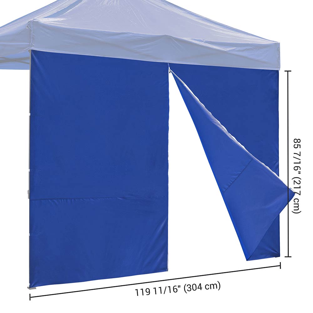 TheLAShop Canopy Sidewall Tent Walls with Zipper 1080D 10x7ft(1pc./pack)