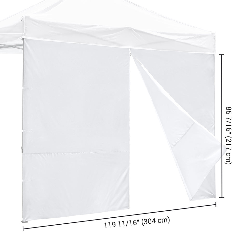 TheLAShop Canopy Sidewall Tent Walls with Zipper 1080D 10x7ft(1pc./pack)