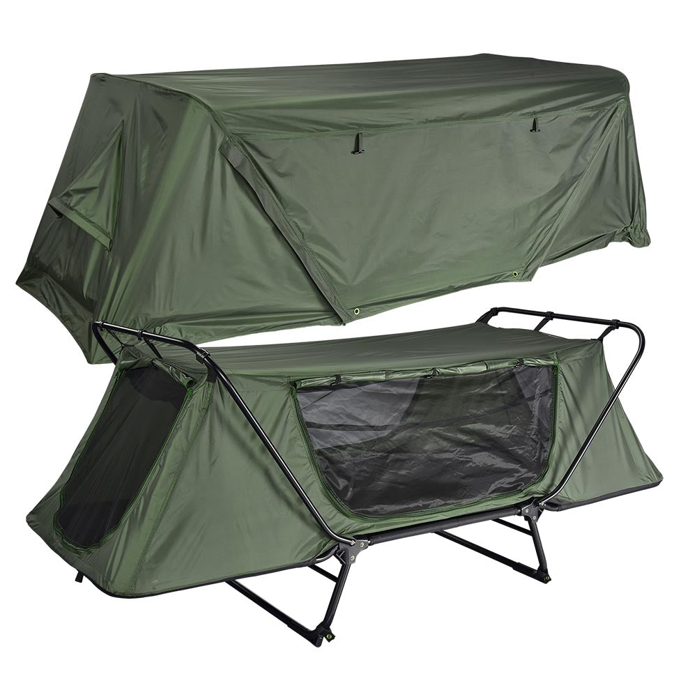  TheLAShop One Person Camping Cot Tent Waterproof RainFly 