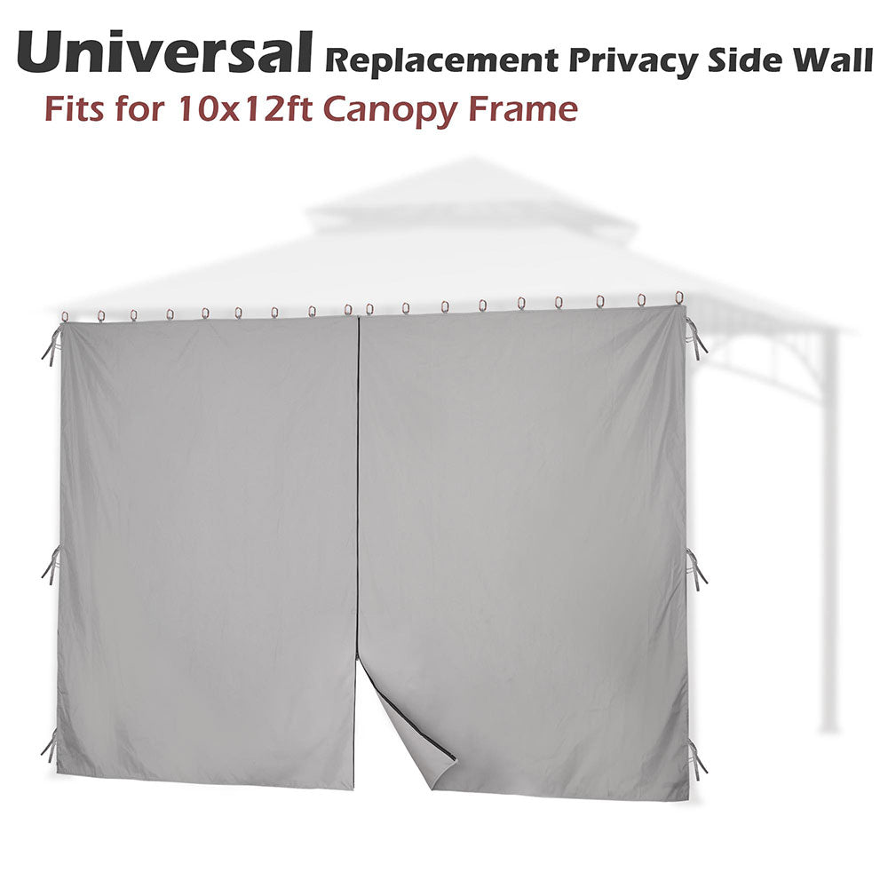 TheLAShop Gazebo Curtain 10x12ft Privacy Side with Zip CPAI-84