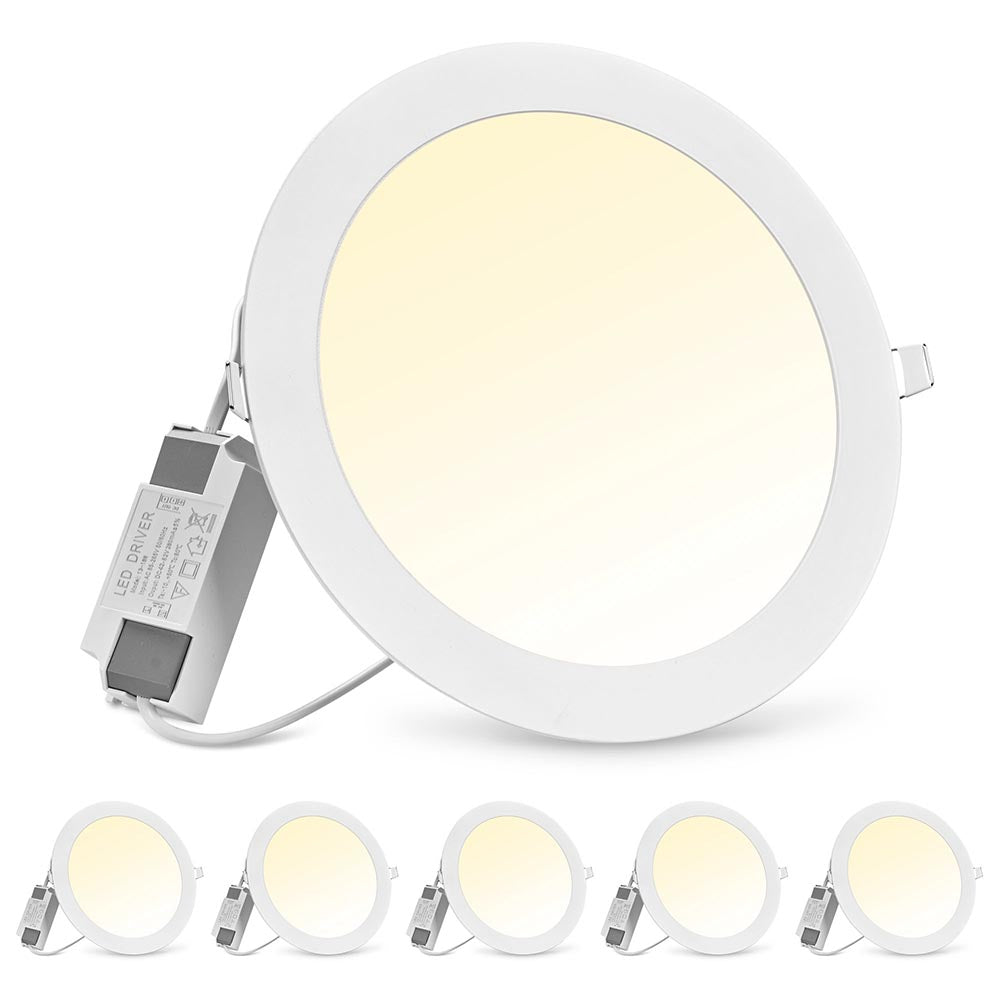  TheLAShop 18W SMD LED Downlight Ceiling Recessed Light Fixture White 12ct 